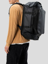 Reistas Voor Cabine Rugzak Backpack Kapten and son Zwart backpack LISBOMDU-vue-porte